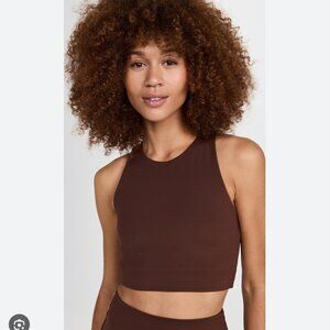 NWT girlfriend collective Dylan Tank Bra top size medium brown